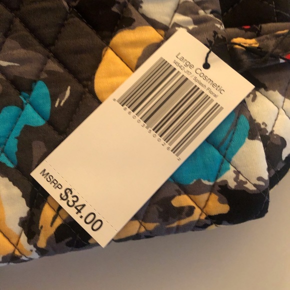 New Vera Bradley Large Cosmetic Bag,  Brand new with tags. 12 X 6 1/2” - Picture 5 of 7